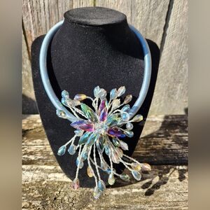 Designer Gardenia whimsical necklace